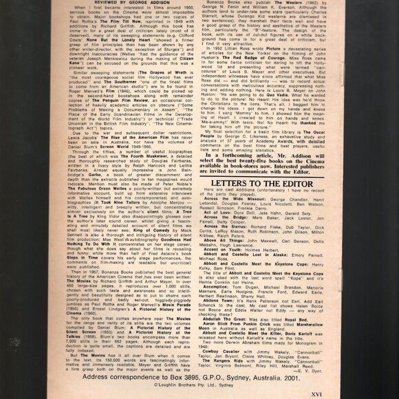 Film Index Magazine Lot No. 2, 3 & 5  Classic Cinema Reviews By John Howard Reid - Picture 2 of 6